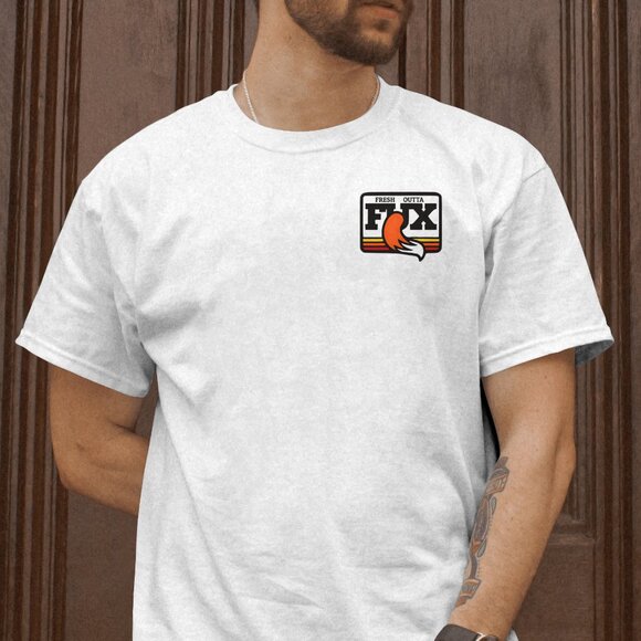 COPY - Fresh Outta Fux Men's 100% Cotton T-shirt White - Picture 4 of 4